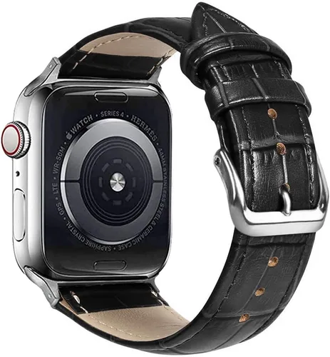 Compatible con correas de Apple Watch de 1.929 in, 1.811 in, 1.772 in, 1.732 in, 1.654 in, 1.614 in, 1.575 in, 1.496 in, correa de repuesto de piel