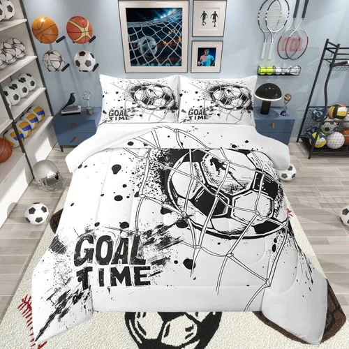 Miniatura 46 de Erosebridal - Juego de edredón con bandera estadounidense, juego de edredón de plumón tamaño individual para niños y adolescentes, juego de edredón