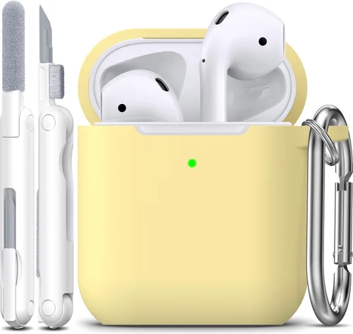 Miniatura 73 de Funda para AirPods con llavero, protección completa, de silicona, accesorios para AirPods, funda para hombres, mujeres y adolescentes, con estuche