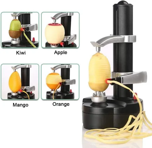 Miniatura 2 de Pelador Eléctrico de Patatas Pelador Automático de Manzanas, Máquina de Pelado de Frutas y Verduras Inteligente, Herramienta de Pelado de Cocina