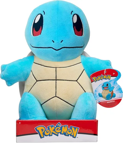 Miniatura 2 de Pokémon BO37956 Squirtle Schiggy PLUSH-Peluche de Pokémon de 12 pulgadas, detalles auténticos, juguetes para niños, multicolor