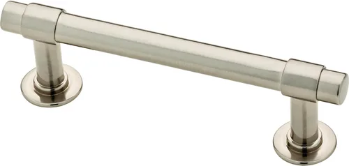 Miniatura 13 de Franklin Brass Barra (paquete de 20) manijas para gabinete, tiradores centrales de agujero de 3 pulgadas, herrajes negro mate, para puerta