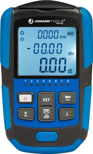 Miniatura 14 de Jonard Tools PON-55 Medidor de Potencia de Red Óptica Pasiva (-35 a +15 dBm) para BPON/EPON/GPON, Versión APC