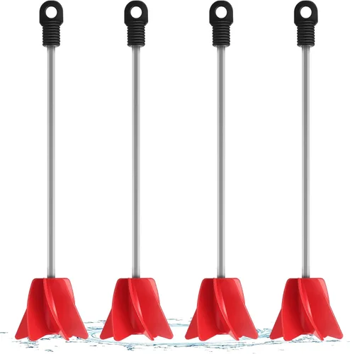 Loosh 4 Piezas Agitador de Pintura de 11 Pulgadas para Taladro, Accesorio Mezclador de Pintura, Mezclador Helicoidal de Epoxi para Hormigón, Resina,