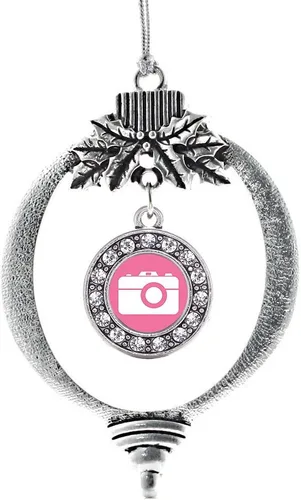 Miniatura 111 de Inspired Silver - Twin One - Adorno festivo de Navidad de plata - Adorno festivo de árbol de Navidad con dije de círculo y circonita cúbica