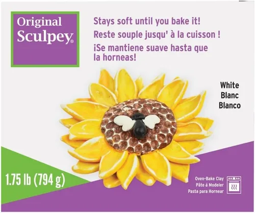Miniatura 4 de Sculpey Original Oven-Bake Clay, White, 1.75 lb. (Pack of 3)