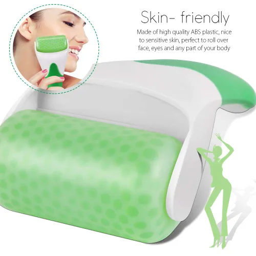Miniatura 3 de Teenitor Rodillo de hielo verde menta, rodillo de cara fría, rodillo de hielo para alivio de la hinchazón de la cara y los ojos, rodillo facial