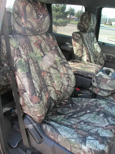 Miniatura 2 de Durafit Seat Covers F486-DS1 Camo-2014 fundas camufladas para asientos para Ford F150 2015 F250/F550 XLT y Lariat 40/20/40 con asiento dividido