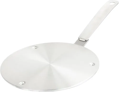 Difusor de calor de 5.5 pulgadas, adaptador de inducción de acero inoxidable con puntos cóncavos para estufa de gas eléctrica, placa de inducción de