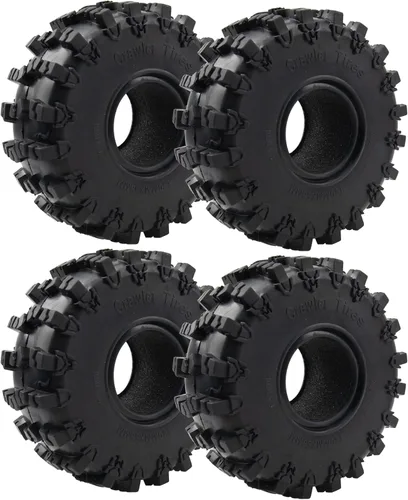 ShareGoo - Neumáticos de goma ShareGoo de 2.2 pulgadas para terreno de barro, súper agarre, suave, OD 5.827 in, compatible con Axial SCX10 90047 D90