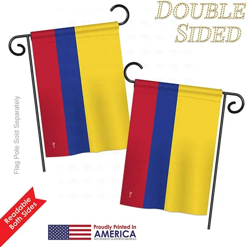 Miniatura 8 de Americana Home & Garden S140055-BO Colombia Banderas del Mundo Nacionalidad Impresiones Decorativas Vertical Casa 28" X 40" Jardín 13" X 18.5