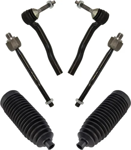 Miniatura 111 de TRQ Kit de dirección interior y exterior para lado del conductor y del pasajero delantero, con cremallera de dirección y fuelle de piñón compatible
