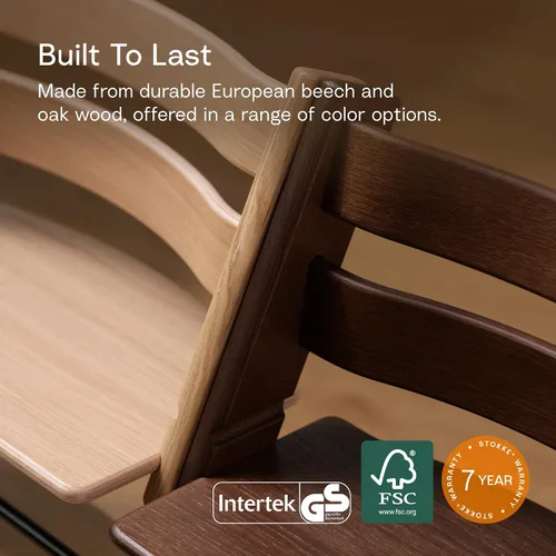 Miniatura 6 de Silla Tripp Trapp de Stokke, Negra - Silla ajustable y convertible para bebés, niños y adultos - Cómoda, conveniente y ergonómica - Diseño clásico