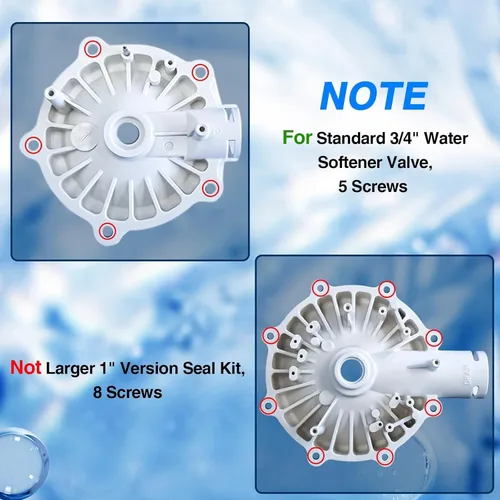 Miniatura 5 de Kit de sello de suavizante de agua, kit de reparación de disco de rotor de suavizador de agua, compatible con Whirlpool GE Sears Kenmore Morton