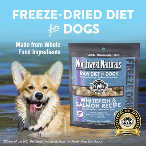 Miniatura 2 de Northwest Naturals Alimento liofilizado para perros de pescado blanco y salmón - Nuggets de tamaño bocado - Sin granos, alta en proteínas, dieta