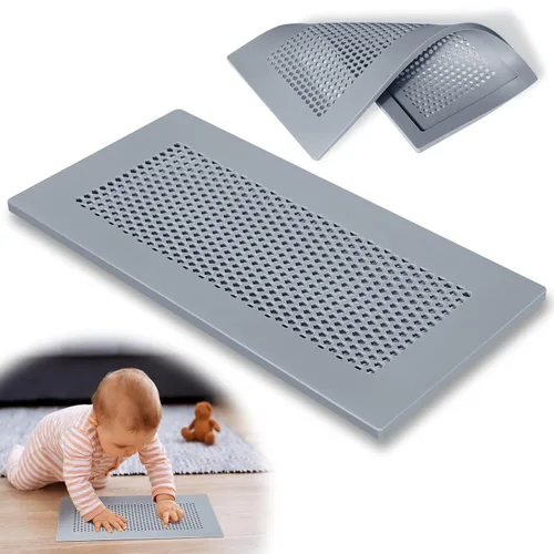 Miniatura 7 de Orzbow Cubierta de ventilación de silicona suave a prueba de bebés para pared del hogar, techo, suelo, deflector de ventilación de piso a prueba