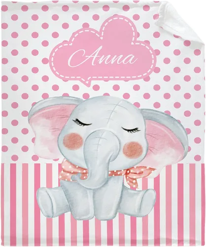 Miniatura 29 de Manta personalizada con nombre, manta personalizada para bebé, regalos conmemorativos para envolver cumpleaños de niños pequeños, mariposa
