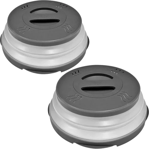 Tapa magnética para microondas Hover Cover con agarre magnético de alta potencia, el agarre magnético más fuerte, tapa de alimentos plegable de 12