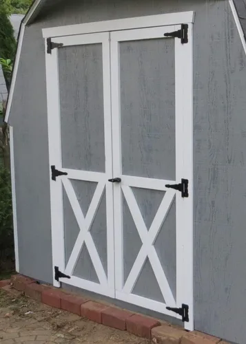 Miniatura 6 de Kit de cerradura de puerta de cobertizo QANVEE con manija en forma de T y 4 llaves, juego de cerraduras de hardware para puerta de cobertizo