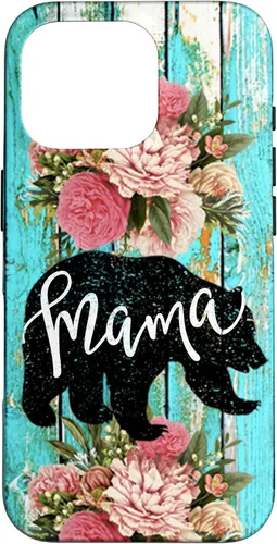 Miniatura 19 de Funda para iPhone 16, color turquesa, diseño rústico de grano de madera