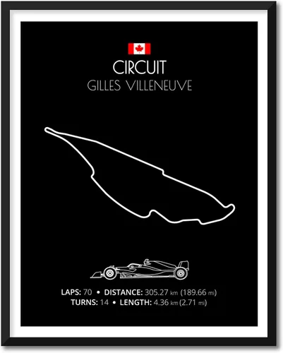Miniatura 19 de Custom Car Posters Póster hecho a mano compatible con Autodromo Enzo e Dino Ferrari (Imola, Italia), póster de pista de carreras diseñado