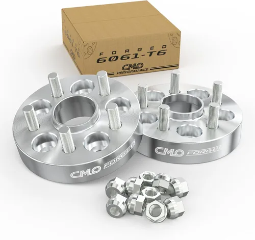 Miniatura 11 de Customadeonly Espaciadores de rueda centrados negros forjados 5x100 de 0.984 in (1 pulgada) (2 piezas) - Compatible con Subaru BRZ, Impreza