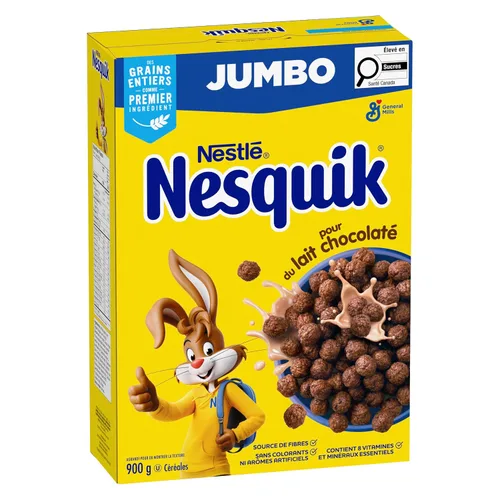 Miniatura 5 de Nesquik Chocolate Cereal Jumbo, 31.75 oz/32 onzas, (importado de Canadá)