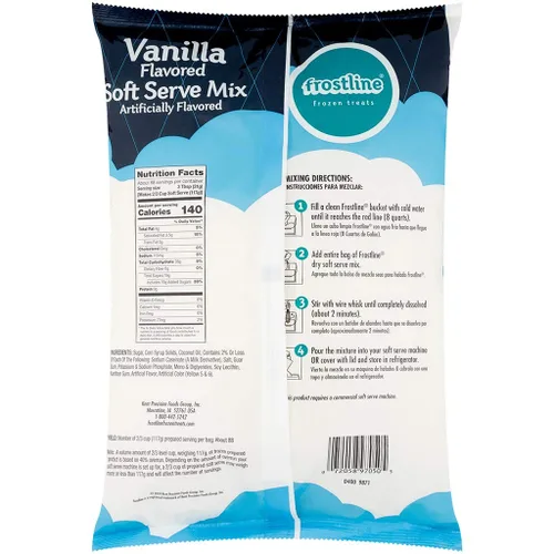 Miniatura 2 de Frostline Mezcla para helado suave de vainilla, libre de lactosa y gluten - Solo agregue agua, lácteos o alternativa libre de lácteos, usar