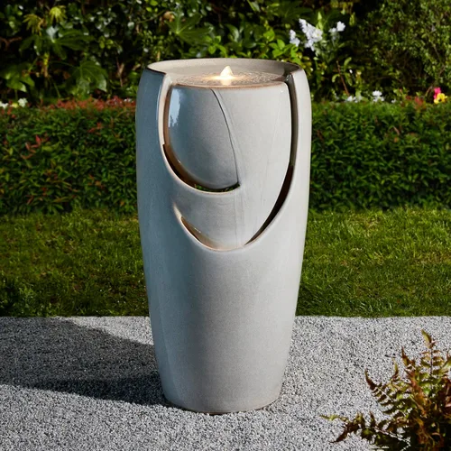 Miniatura 11 de Glitzhome - Fuente de agua con luz LED para exteriores