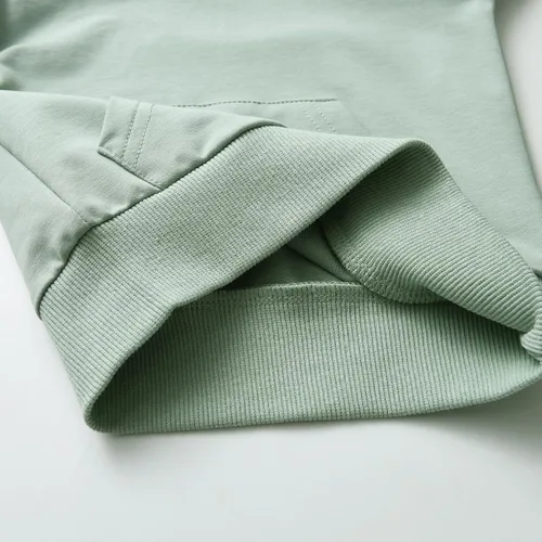 Miniatura 5 de Conjunto de sudadera con capucha de manga larga a rayas para bebés y niños pequeños