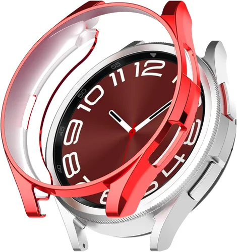Miniatura 15 de Funda compatible con Samsung Galaxy Watch 6 Classic de 1.693 in 2023, suave TPU chapado en todo el contorno, a prueba de arañazos, funda protectora