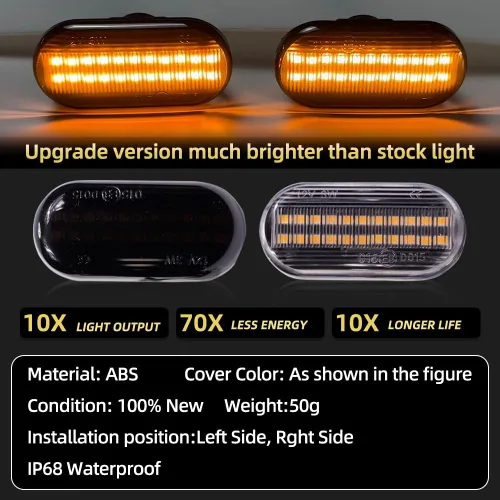 Miniatura 6 de 2 unids dinámicas LED luces de marcador lateral 12 V fluye luz de señal de giro montaje para Nissan Qashqai J10 Micra C Frontier D40 Navara Versa