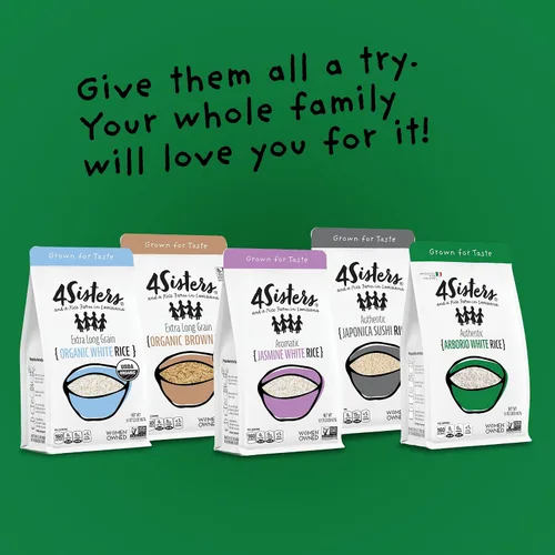 Miniatura 10 de 4Sisters - Auténtico arroz arborio italiano - Cultivado de forma sostenible - Propiedad de mujeres (2 lb)