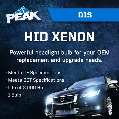 Miniatura 2 de PEAK Bombilla de repuesto para faros delanteros de xenón HID D1S