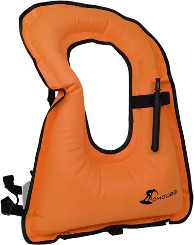 Miniatura 8 de Chaleco de esnórquel para adultos, chaleco de natación inflable para mujeres/hombres, chalecos de natación para kayak, remo, pesca, surf, esnórquel