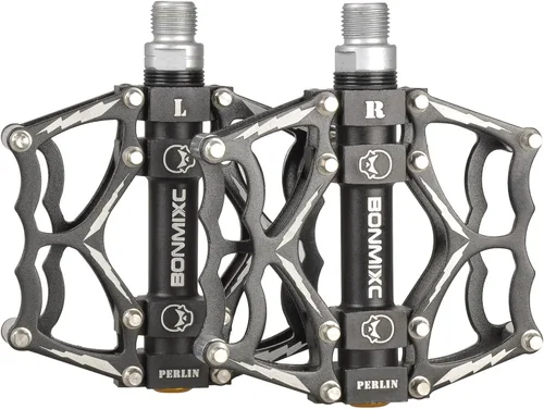 Pedales de bicicleta 9/16 "Cráneo Patrón Pedales de bicicleta de montaña Rodamiento sellado Pedales de bicicleta Pedales de bicicleta de carretera