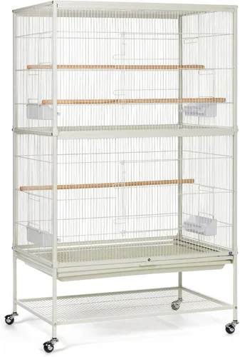 Miniatura 10 de Prevue Hendryx F050 Productos para mascotas Jaula de hierro forjado para vuelo, extra grande, negro Hammertone