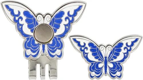 Mariposa Golf Bal L Marcador con clip para sombrero de golf para damas golfistas clip magnético para sombrero para mujeres golfistas