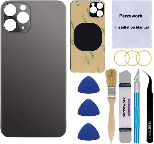 Miniatura 9 de Reemplazo de cristal trasero OEM para iPhone 11 Pro Max de 6.5 pulgadas con kit de herramientas de reparación y adhesivo preinstalado (dorado)