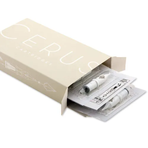 Miniatura 2 de Peak Cerus - Agujas para cartucho de tatuaje, 0.012 in, 4 agujas planas de cartucho cónico de 0.138 in - Excelente para tatuaje, microblading