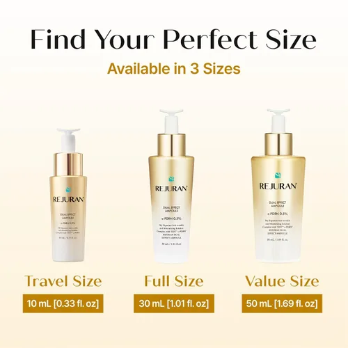 Miniatura 9 de REJURAN® Dual Effect Ampoule 10mL Travel Size, DOT DUAL c-PDRN® Korean Face Serum, Portable Skincare Ampoule for Hydration, Firming, Wrinkle Care &