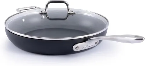 Miniatura 11 de All-Clad HA1 Expert - Juego de sartenes antiadherentes anodizadas duras, 2 piezas de 10 y 12 pulgadas, apto para lavavajillas, apto para horno hasta
