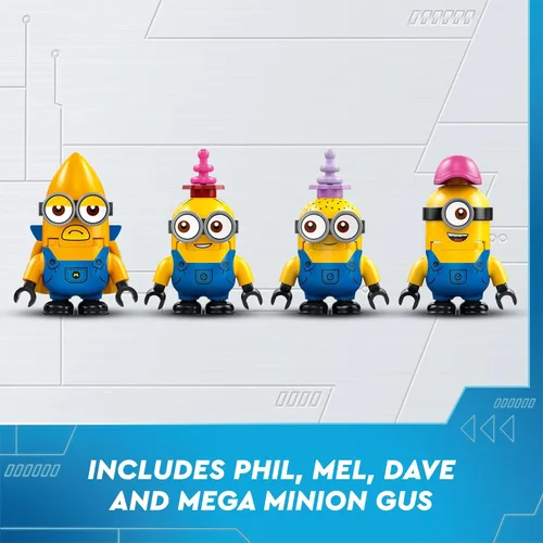 Miniatura 6 de LEGO Despicable Me 4 Minions' Music Party Bus, juguete de construcción creativa para niños, divertido juego de juguete de Despicable Me, regalo