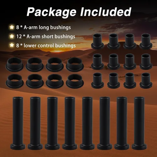 Miniatura 6 de Kit de bujes de brazo A de suspensión y bujes de control (8 inferiores y 20 brazos A) Compatible con Polaris Sportsman 335 400 450 500 570 600 700