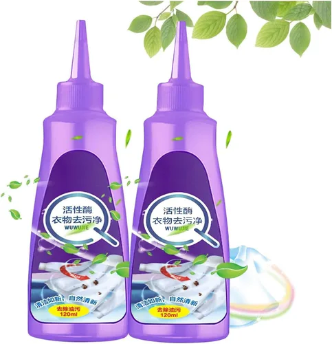 Active Enzyme - Removedor de manchas para ropa, removedor rápido de manchas de lavandería, removedor de manchas de ropa con enzimas activas,
