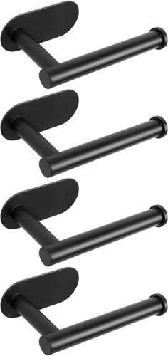 Miniatura 16 de NearMoon Soporte de papel higiénico autoadhesivo, Premium SUS304 de acero inoxidable engrosado, resistente a la oxidación, sin necesidad de taladrar
