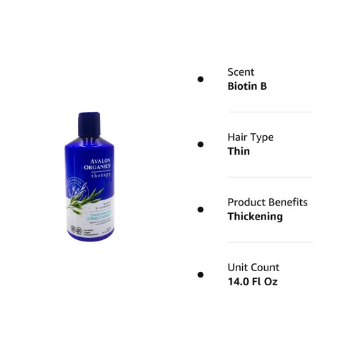 Miniatura 9 de Avalon, Acondicionador Orgánico Engrosador de Cabello con Complejo B Biotin, 14 onzas
