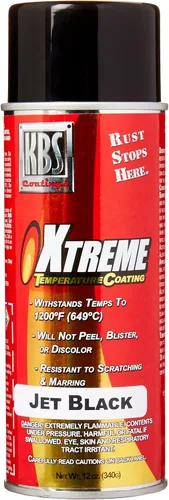 Miniatura 22 de KBS Coatings - Recubrimiento de temperatura Xtreme, color negro azabache , Acero inoxidable