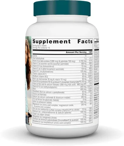 Miniatura 2 de Source Naturals Suplemento multivitamínico diario y multivitamínico para la salud inmune de las mujeres Life Force Multiple, 45 tabletas