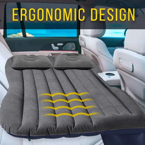 Miniatura 2 de Zento Deals - Colchón de aire para asiento trasero de coche y camión - Colchón inflable de coche portátil de calidad prémium con 2 almohadas, ajuste